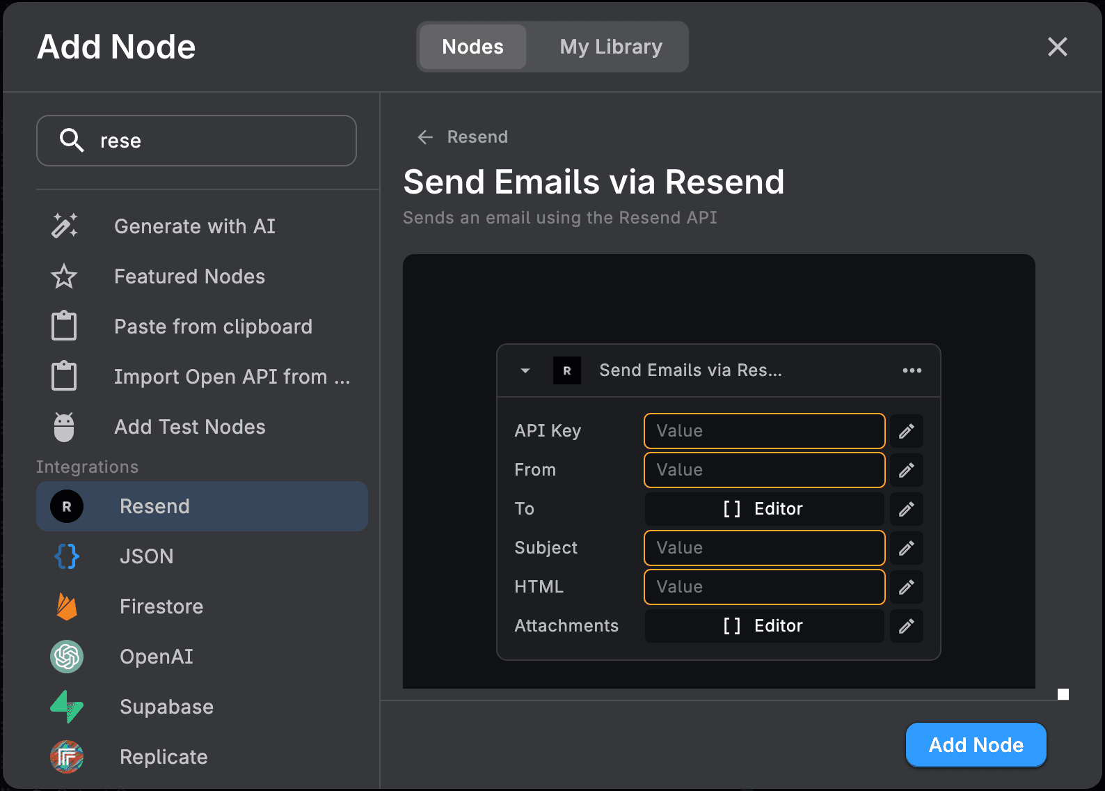 Resend API Keys