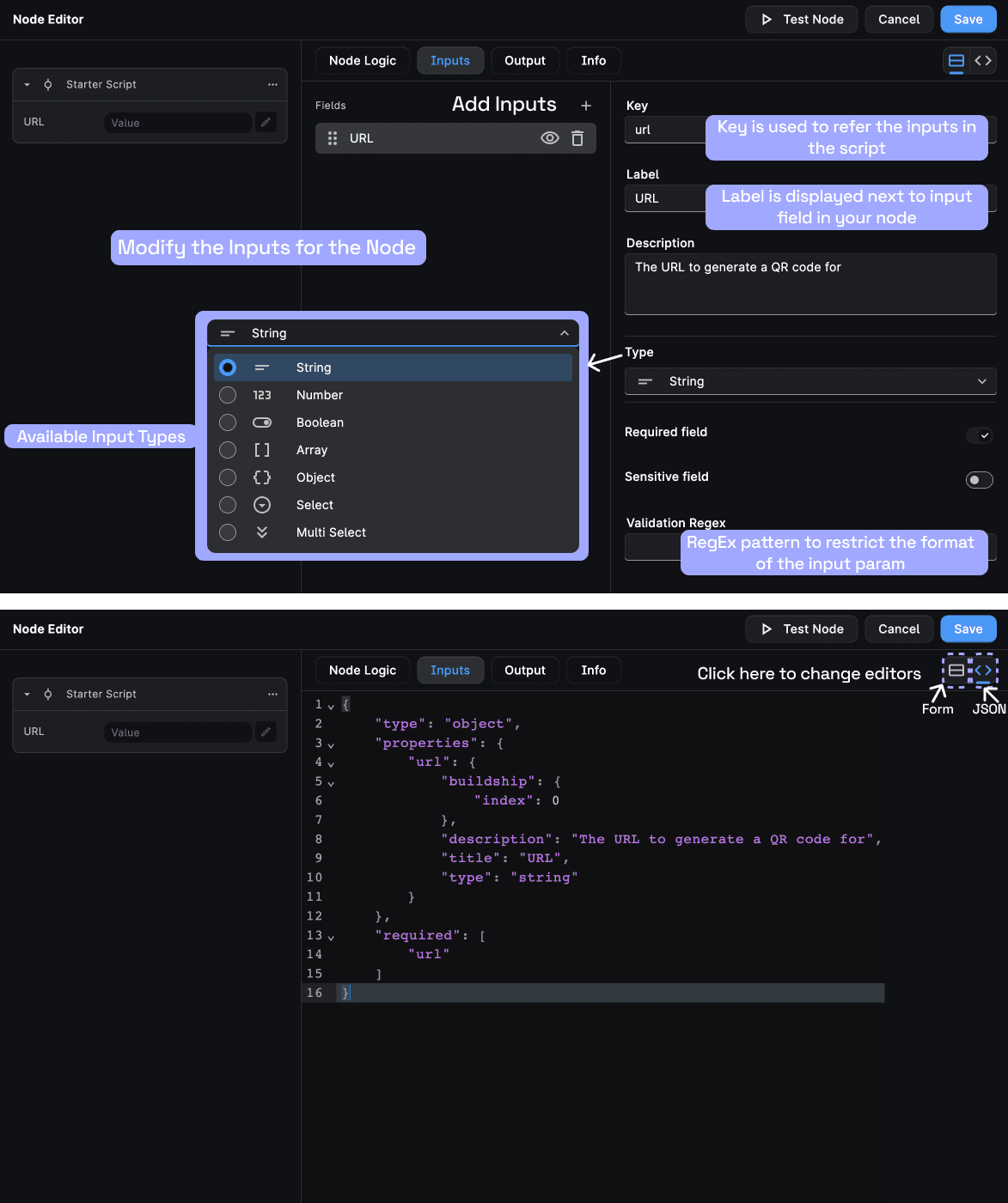 script node