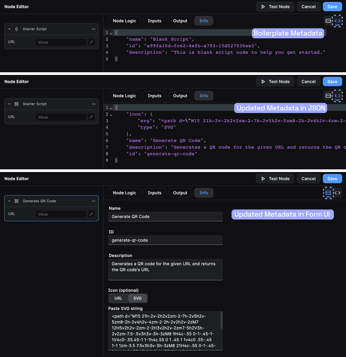 script node